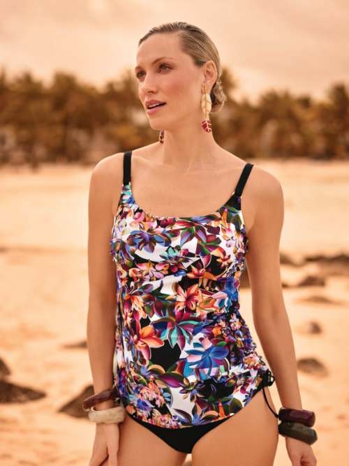 Anita Care Latina schwarz/print prothesen-tankini