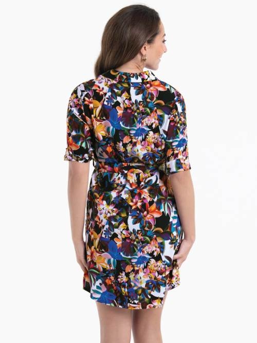 Anita Bademode Lavagna schwarz/print strandkleid