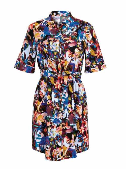 Anita Bademode Lavagna schwarz/print strandkleid