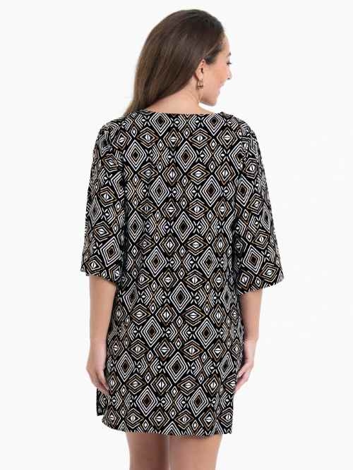 Anita Bademode Garda schwarz/gold tunika