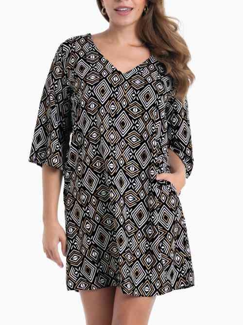 Anita Bademode Garda schwarz/gold tunika