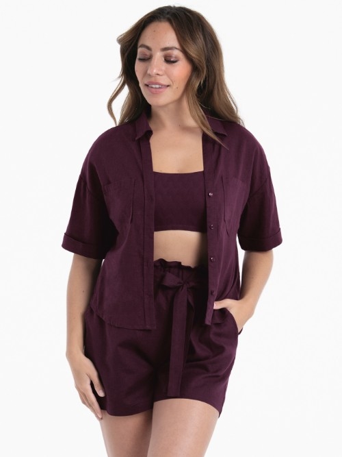 Rosa Faia Bademode Nevis violett bikini slip