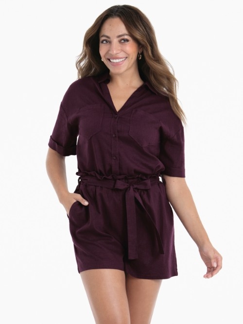 Rosa Faia Bademode Nevis violett bikini slip