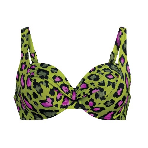 Rosa Faia Bademode Hermine grün unwattierter bikini bh