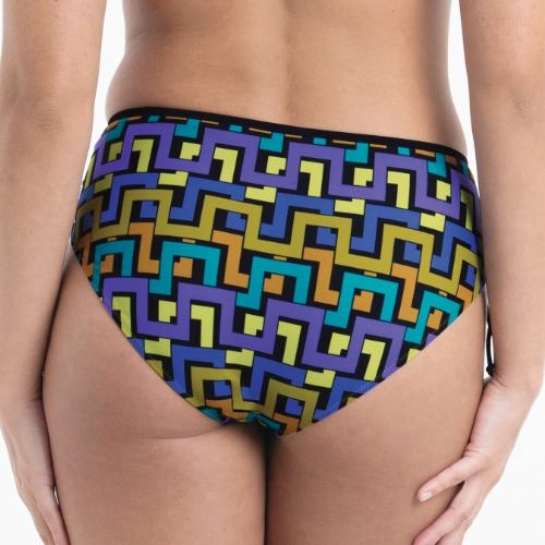 Anita Bademode Nika schwarz/print bikini slip