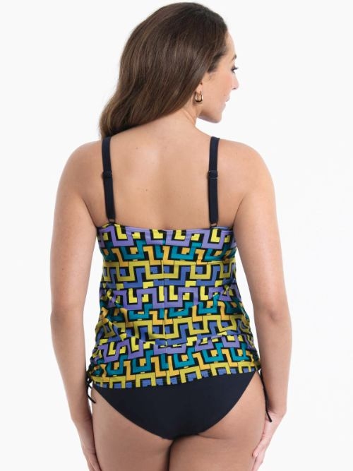 Anita Bademode Yara schwarz/print tankini top