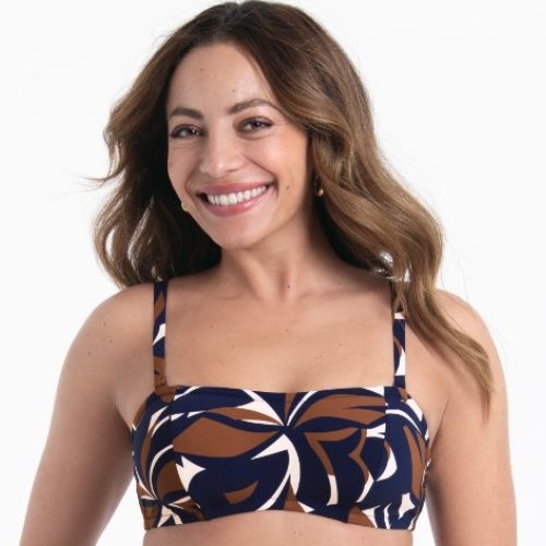 Rosa Faia Bademode Bella navy-blau unwattierter bikini bh