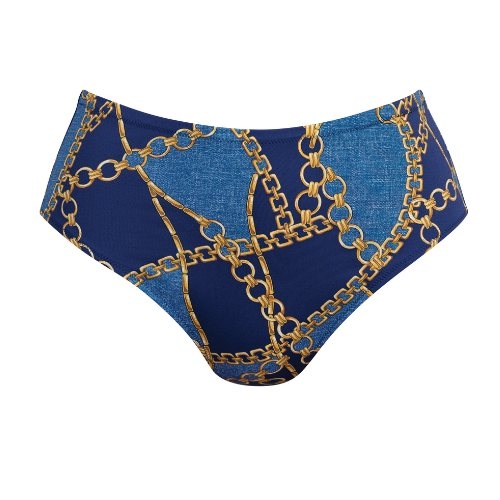 Rosa Faia Bademode Peggy jeans blau bikini slip