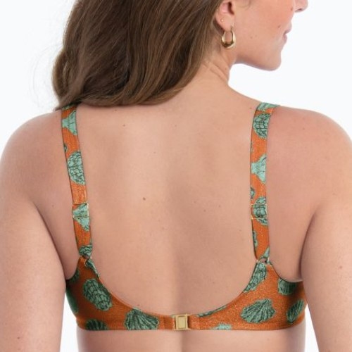 Rosa Faia Bademode Hermine braun unwattierter bikini bh