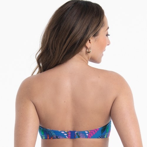Rosa Faia Bademode Bella blau unwattierter bikini bh