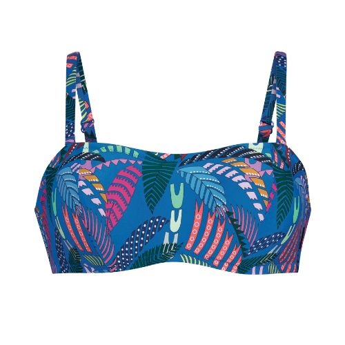Rosa Faia Bademode Bella blau unwattierter bikini bh