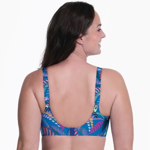 Rosa Faia Bademode Luna blau unwattierter bikini bh