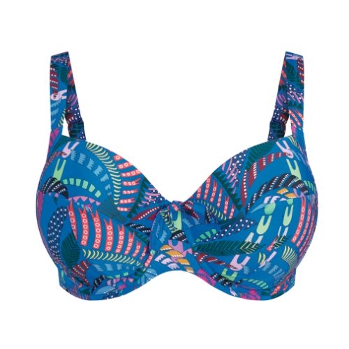 Rosa Faia Bademode Luna blau unwattierter bikini bh