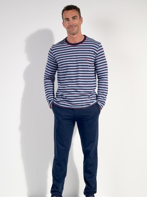HOM Atlantic blau pyjama