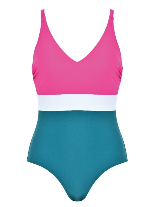 Naturana Badmode Damen blau/pink badeanzüge