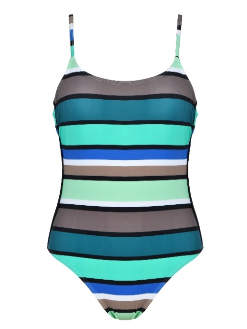 Naturana Badmode Damen schwarz/khaki badeanzüge