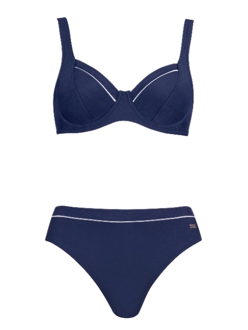 Naturana Badmode Damen navy-blau set