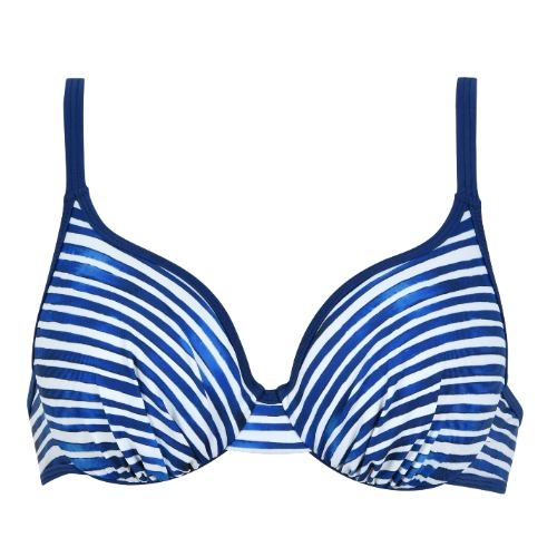 Naturana Badmode Damen blau/weiß gemoldefer bikini bh