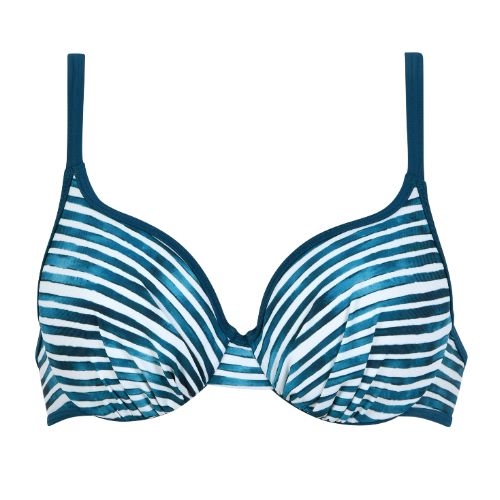 Naturana Badmode Damen grün/weiß gemoldefer bikini bh