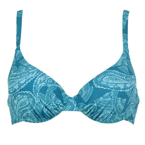 Naturana Badmode Damen blau/grün gemoldefer bikini bh