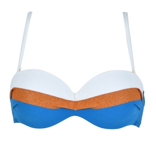 Naturana Badmode Damen grün gemoldefer bikini bh
