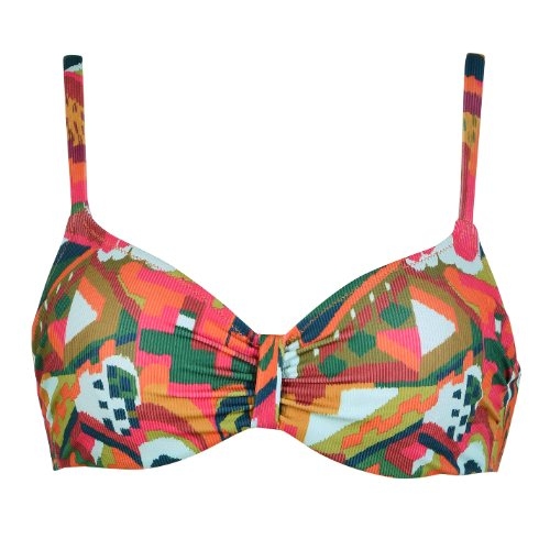 Naturana Badmode Damen rot unwattierter bikini bh