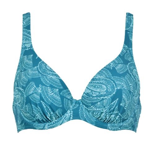 Naturana Badmode Damen grün unwattierter bikini bh