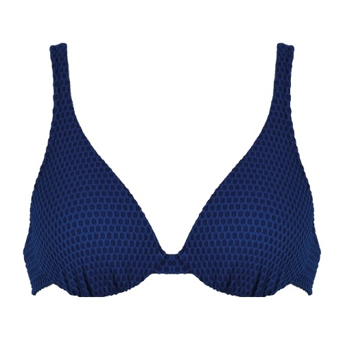 Naturana Badmode Damen blau gemoldefer bikini bh