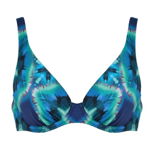 Naturana Badmode Damen navy-blau unwattierter bikini bh