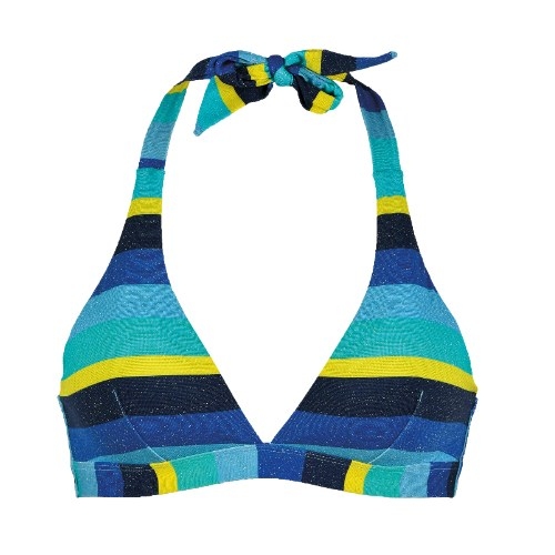 Naturana Badmode  blau gemoldefer bikini bh