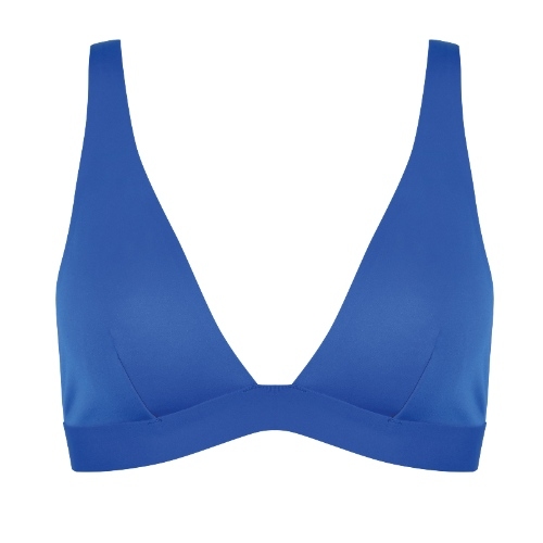 Naturana Badmode Damen blau gemoldefer bikini bh