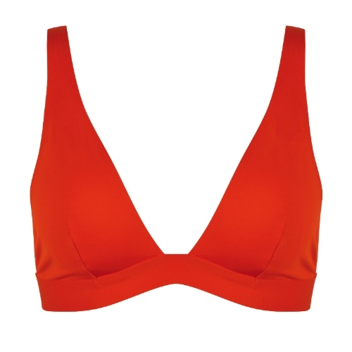 Naturana Badebekleidung Damen rot gemoldefer bikini bh