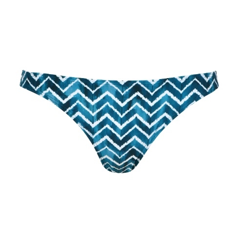 Naturana Badmode Damen grün/weiß bikini slip