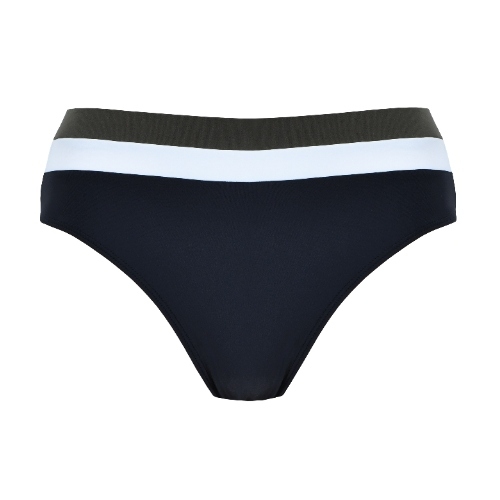 Naturana Badmode Damen schwarz/khaki bikini slip