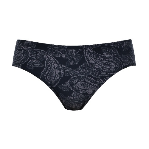Naturana Badmode Damen schwarz/braun bikini slip