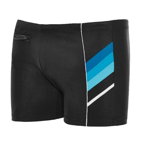Naturana Badmode Herren schwarz/blau schwimmboxer