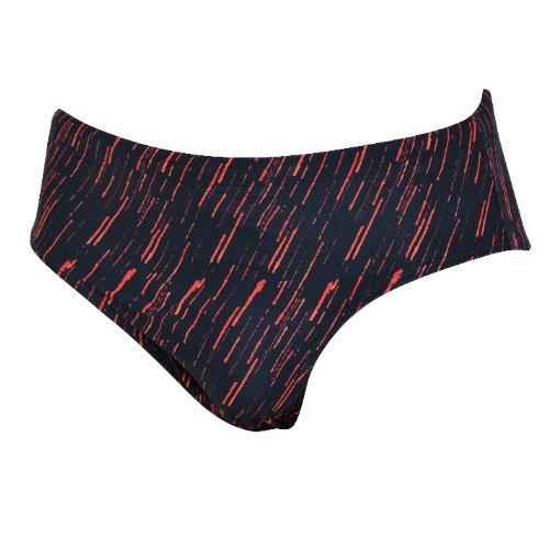 Naturana Badmode Herren schwarz/rot badeslip