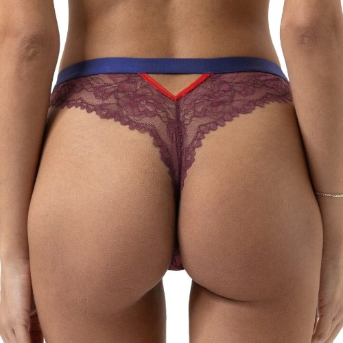 Mey Lingerie Poetry Style blau/rot string