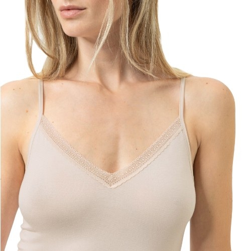 Mey Lingerie Modal Lace cremefarbig spaghetti top