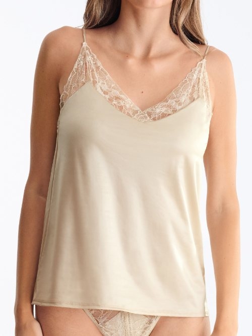 Lisca Destiny cremefarbig spaghetti top