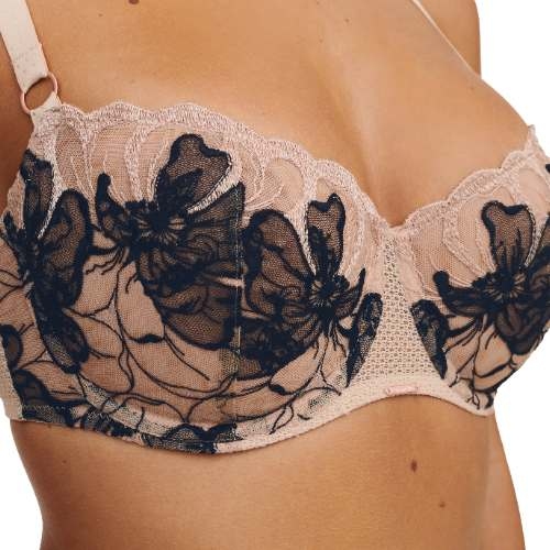 Chantelle Fleurs Signature beige nicht geformter bh