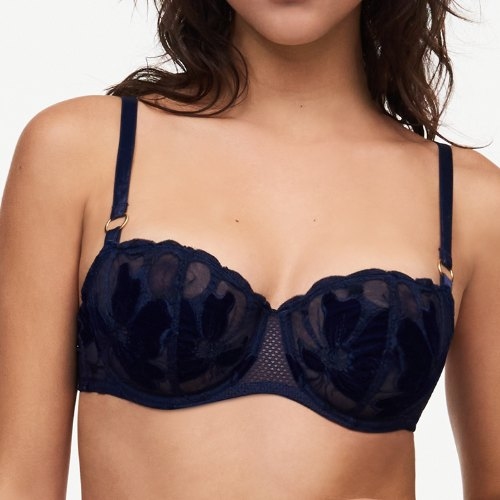 Chantelle Fleurs Signature navy-blau vorgeformter bh