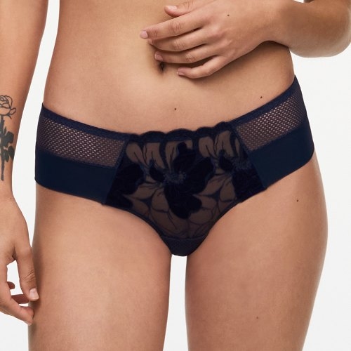 Chantelle Fleurs Signature navy-blau hipster