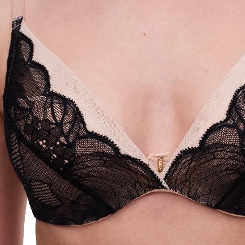 Chantelle Midnight Flowers schwarz vorgeformter bh