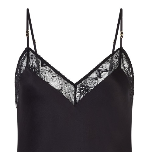 Chantelle Nachtmode Orchids schwarz slipdress