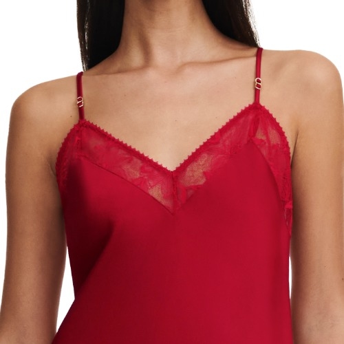 Chantelle Nachtmode Orchids rot slipdress