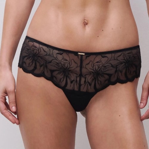 Chantelle Fleurs schwarz hipster