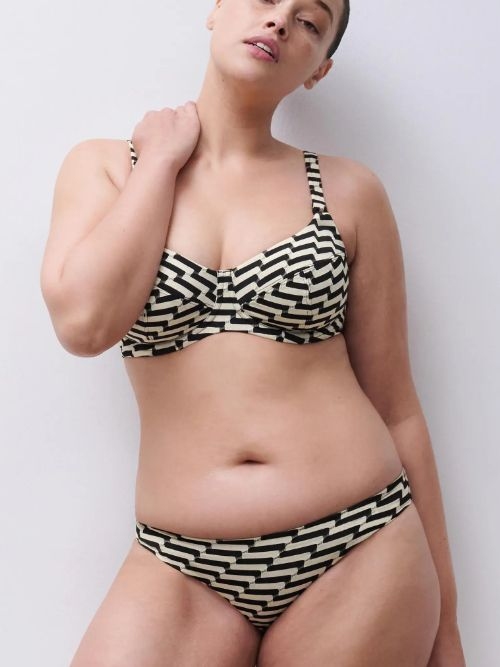 Femilet Badmode Santosa schwarz/gold unwattierter bikini bh