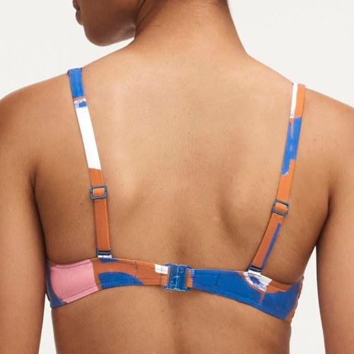 Chantelle Badmode Tribe blau/print unwattierter bikini bh