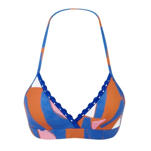 Chantelle Badmode Tribe blau/print unwattierter bikini bh